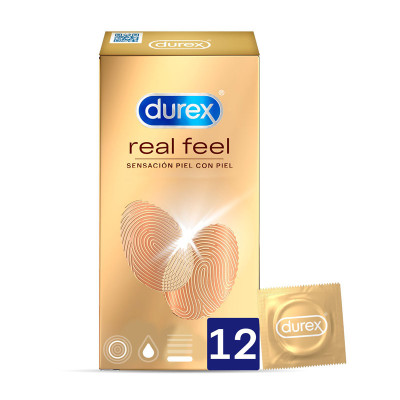 Durex Preservativos Sensitivos Real Feel - 12 Condones