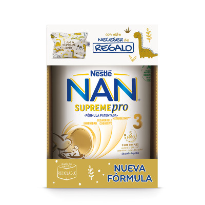 Nan 3 supreme 800 g + bolsita merienda