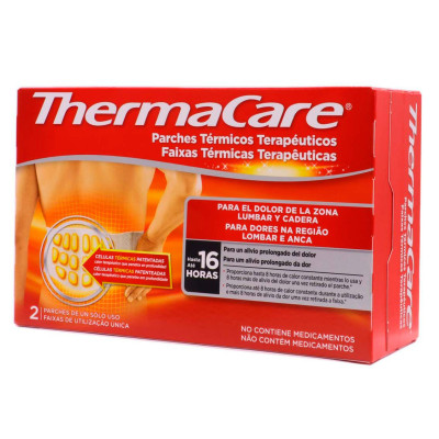 Thermacare parche termico zona lumbar cadera 2 parches