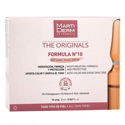 Martiderm formula nº 10 hd color touch spf 30 10 ampollas...