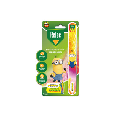 Relec pulsera aromatica 1 unidad minion estampado rosa