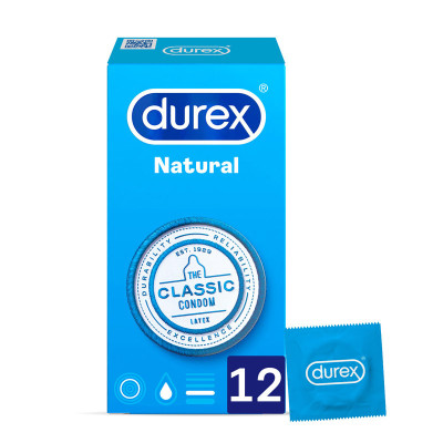 Durex Preservativos Originales Natural Plus - 12 Condones