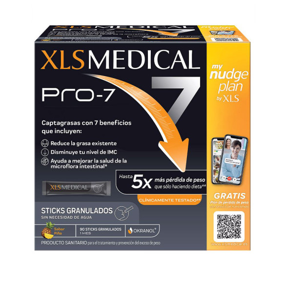 XLS MEDICAL PRO-7 90 STICKS SABOR PIÑA