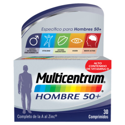 MULTICENTRUM HOMBRE 50+ 30 COM