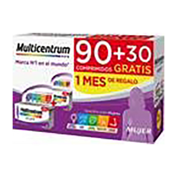 MULTICENTRUM MUJER 90 + 30 COMPRIMIDOS PACK PROMOCIONAL