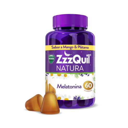 ZZZQUIL NATURA 60 GUMMIES SABOR MANGO & PLATANO
