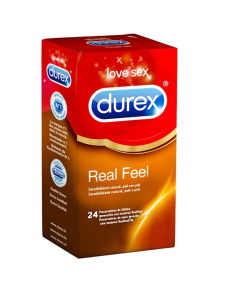 Durex Preservativos Sensitivos Real Feel - 24 Condones