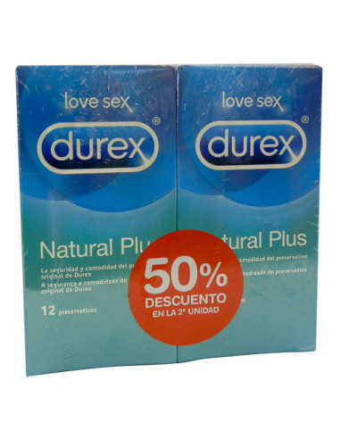 Durex Natural Plus 12 Duplo 2ª50%