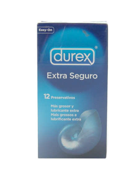 Durex Preservativos Naturales Extra Seguros Con Más Grosor - 12 Condones