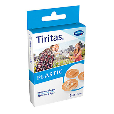 Tiritas plastic redondas 20 u