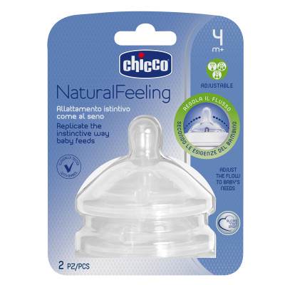 Tetina chicco natfeelreg4m+ 2u
