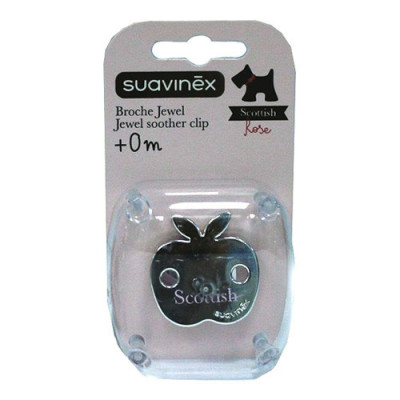 Broche pinza rosa suav vintage