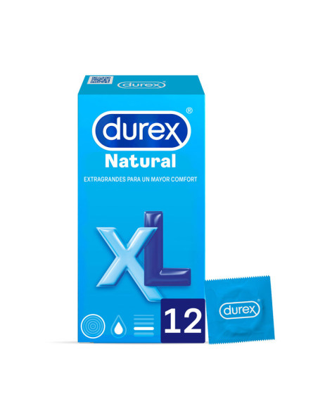Durex Preservativos Originales Natural Plus Talla Xl – 12