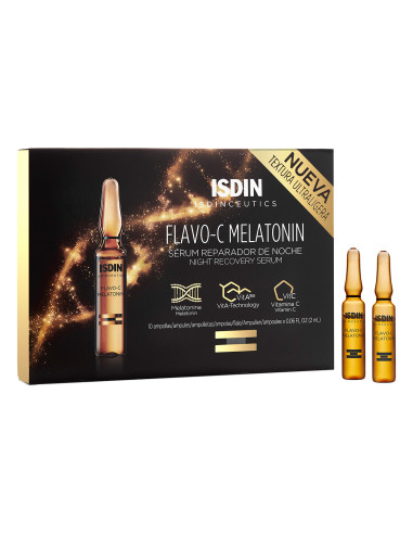 Isdinceutics flavo-c melatonin 10 ampollas 2 ml