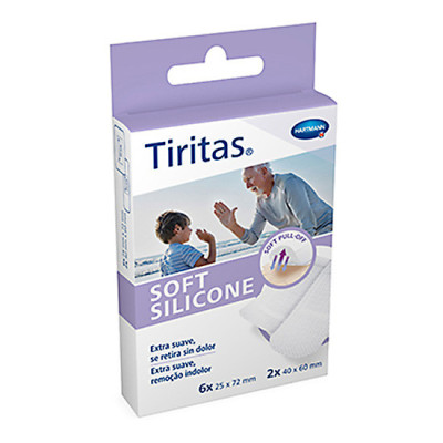 Tiritas soft silicone aposito adhesivo 6 u x (25 x 72 mm)...