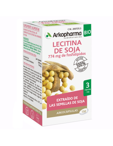 Arkocaps lecitina soja 150caps