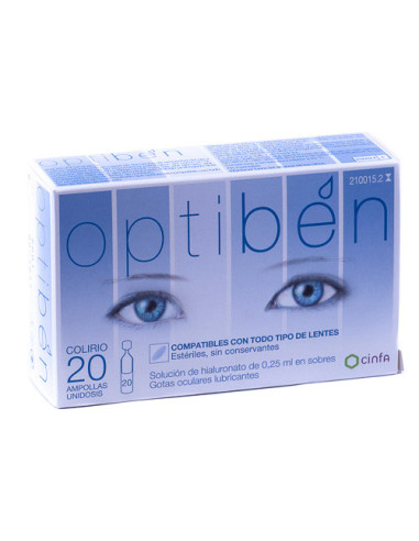 Optiben 20x0,25 unidosis