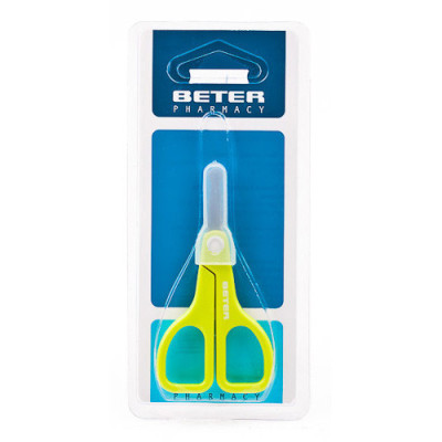 Tijera bebe beter mango plastico 9.2 cm