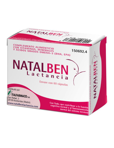 Natalben lactancia 60 caps